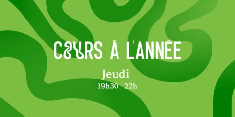 Cours à l’année Jeudi Cours à l’année Jeudi