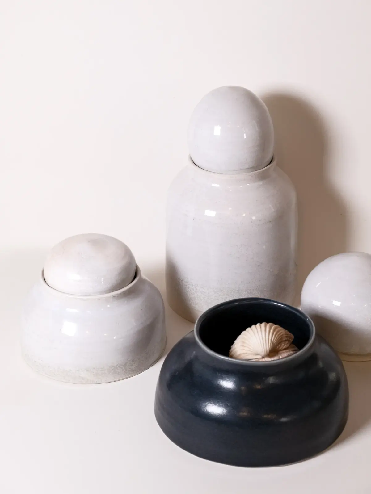 Boîtes en céramique émaillée